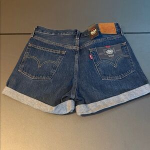 Levi's Dark Blue Jean Shorts